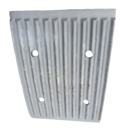 Sandvik J4700000 HD corrugated fixed jaw plate for Extec C12 Sandvik QJ340 QJ341 jaw crusher — 18% manganese chromium wear part