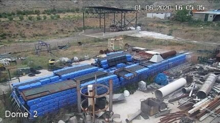500m2 floating platform with plastic poles modular dock system HDPE marine platform