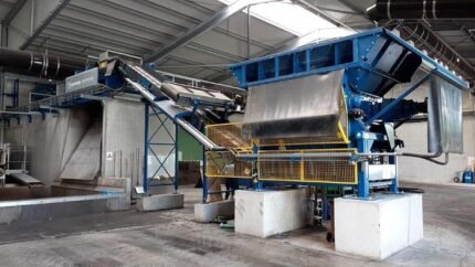 Husmann single shaft crusher with starscreen recycling plant high torque shredder system